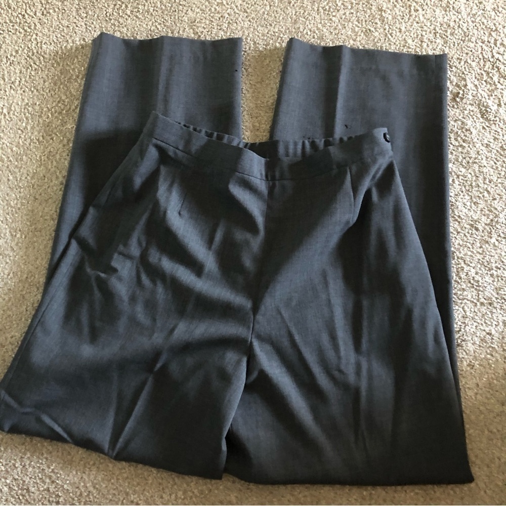 Vintage Doncaster Gray wool straight leg dress pants in size 12P